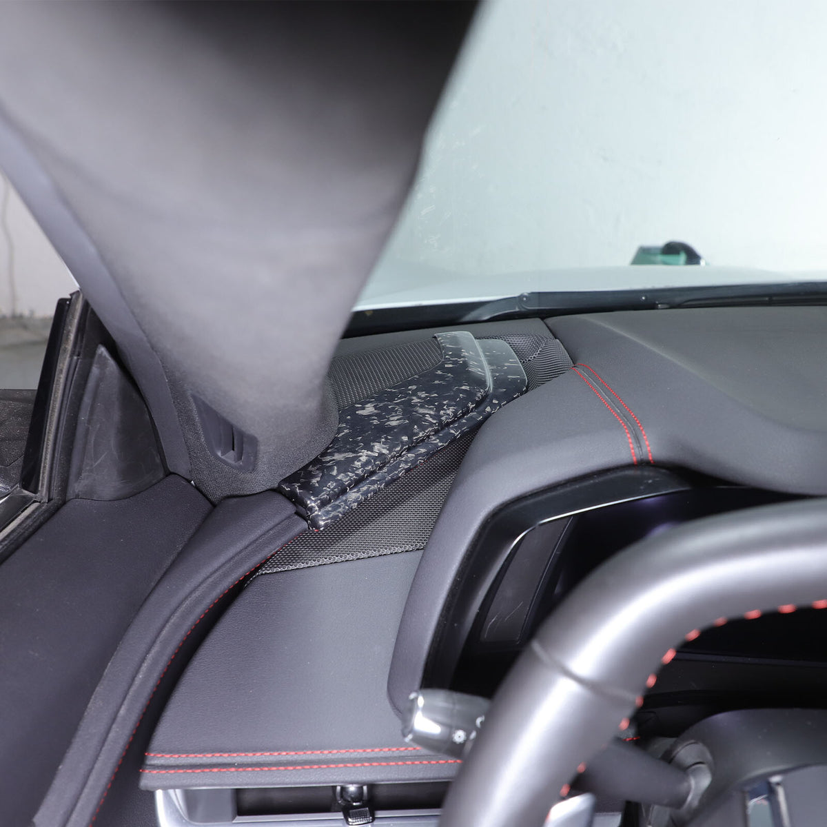 Forged Real Carbon Fiber Full Interior Set Cover Trim Kit For Corvette C8 20-25 - Variants 6-10 29