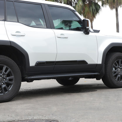 Glossy black Body Side Door Moulding Cover Trim For Toyota Land Cruiser LC250 24 24