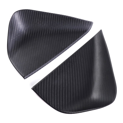 Matt Real Carbon Fiber Dashboard Anti-collision Door Trim Cover For Corvette C8 18
