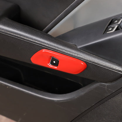 Red Interior Window Lift Door Handle Cover Trim Kit For Corvette C7 14-19 10