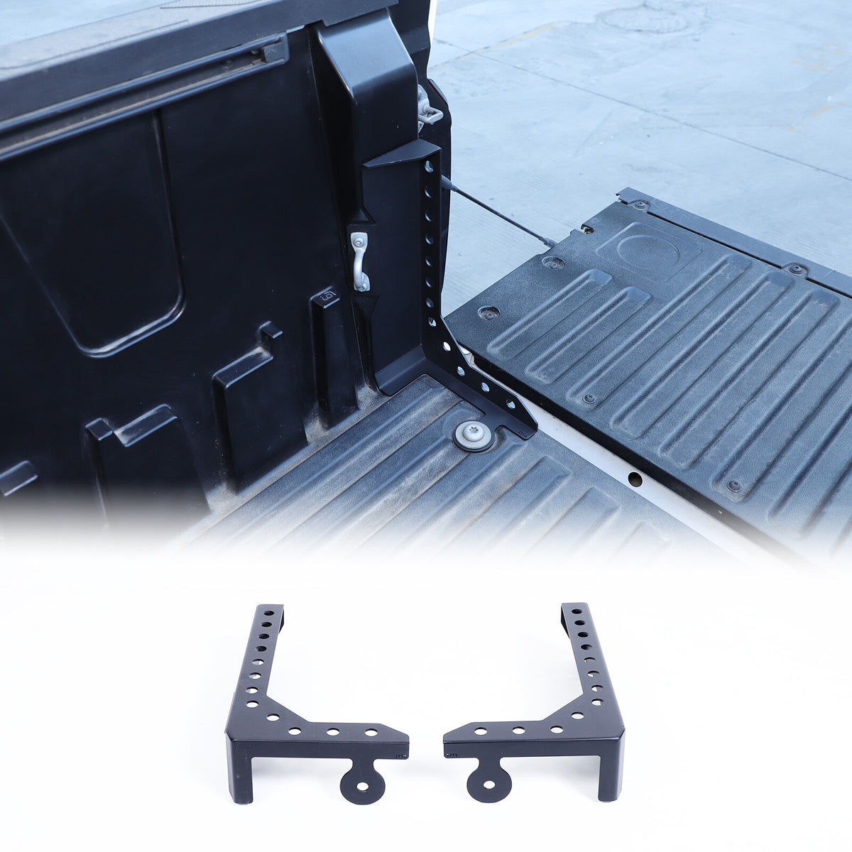 Rear Bumper Mounting Cargo Carrier Box Support Bracket For Toyota Tundra 22-26 3