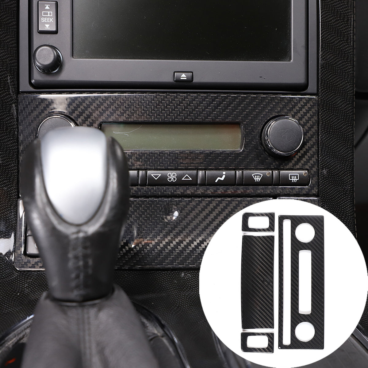 Real Carbon Fiber Center Console Air Conditioner Trim For Corvette C6 2005-13 21