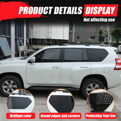Exterior Rear Quarter Window Pillar Cover For Toyota Land Cruiser Prado 10+ US 2