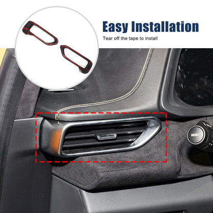 Real Carbon Fiber Center Console Side Air Vent Outlet Trim For Lotus Emira 23-25 5