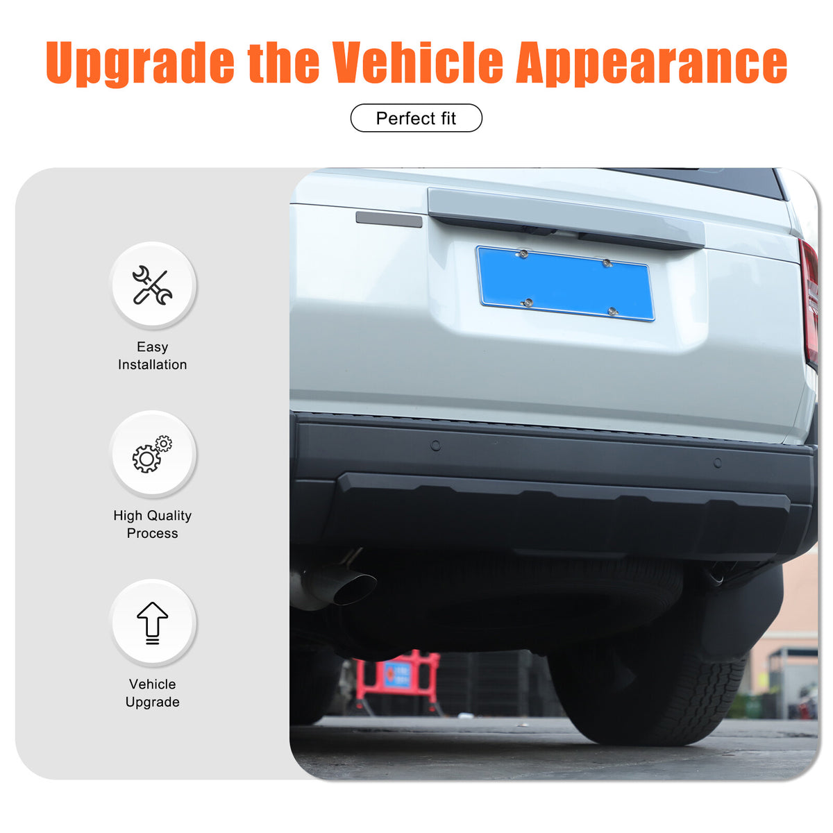 Matte Black Rear Bumper Spoiler Guard For Toyota Land Cruiser LC250 24+ 12