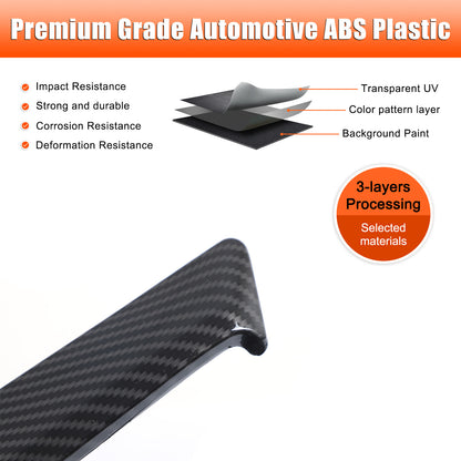 ABS Carbon Fiber Front Fender Side Vent Trim For Infiniti Q60 2016-2025 US 6