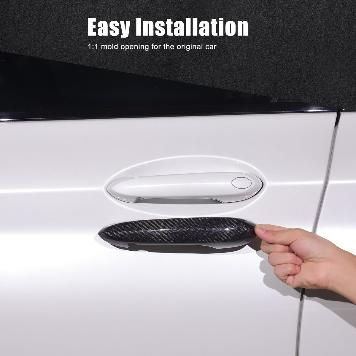 Real Carbon Fiber Exterior Outer Door Handle Cover Trim For BMW X3 G01 2018-2023 19
