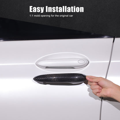 Real Carbon Fiber Exterior Outer Door Handle Cover Trim For BMW X3 G01 2018-2023 19