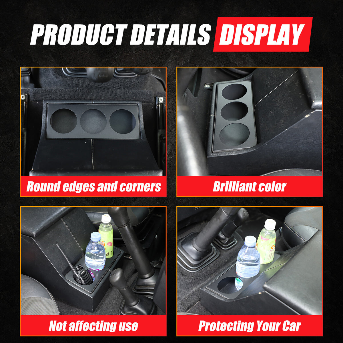 Center Console Cup Holder Insert Box Tray For Land Rover Defender L316 2004-18 2
