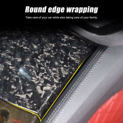 Forged Real Carbon Fiber Center Cup Holder Trim For BMW 5 Series G30 2018-2022 11