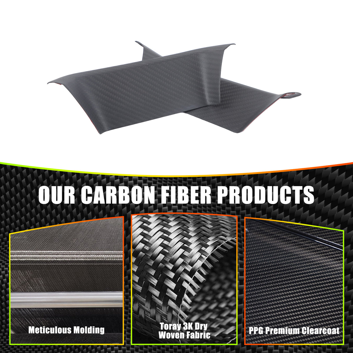 Matte Real Dry Carbon Fiber Seat Headrest Cover Trim For Lamborghini URUS 18-23 15