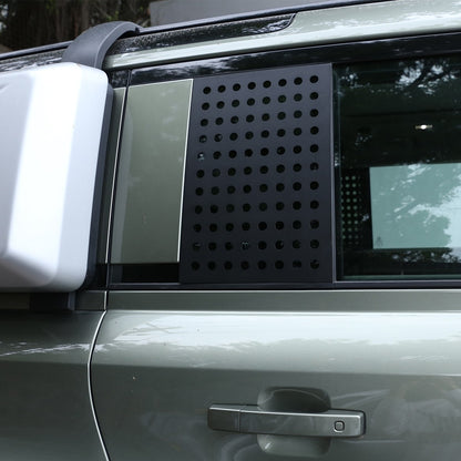 Black Aluminum Side Window Panel Trim For LR Defender L663 110 2020-2023 US 3