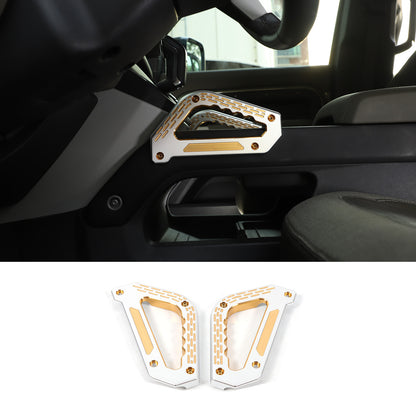 Replacement Silver & Orange Center Grab Handle Trim For LR Defender 2020-2024 11