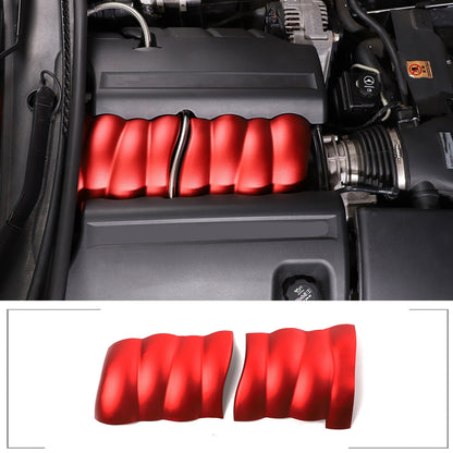 Red Aluminum Alloy Intake Manifold Cover Engine Part For Corvette C6 2005-2013 3