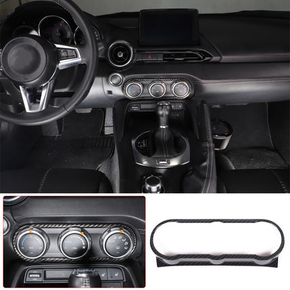 Carbon Fiber Console Full Set Interior Trim Kit For Mazda Miata MX5 MX-5 16-23 5
