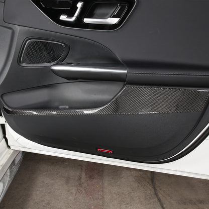 Real Carbon Fiber Car Door Panel Cover Trim For Benz C Class W206 2022-23 2