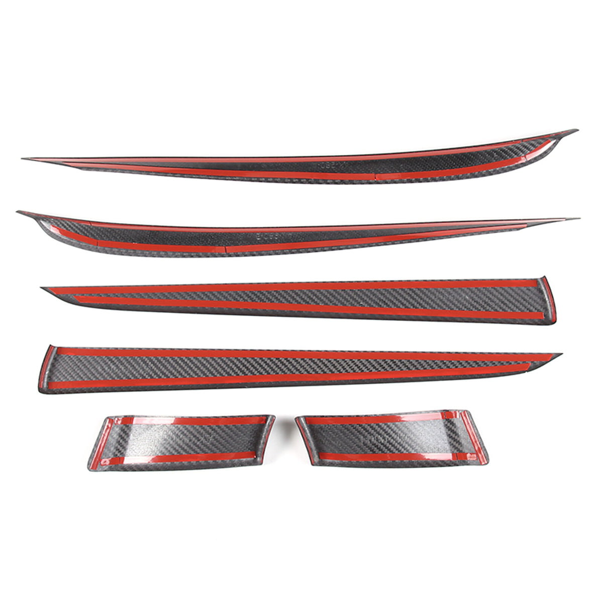 Real Dry Carbon Fiber Center Console Interior Trim Cover For Tesla Model S 23+ 51