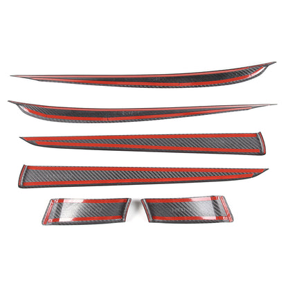 Real Dry Carbon Fiber Center Console Interior Trim Cover For Tesla Model S 23+ 51