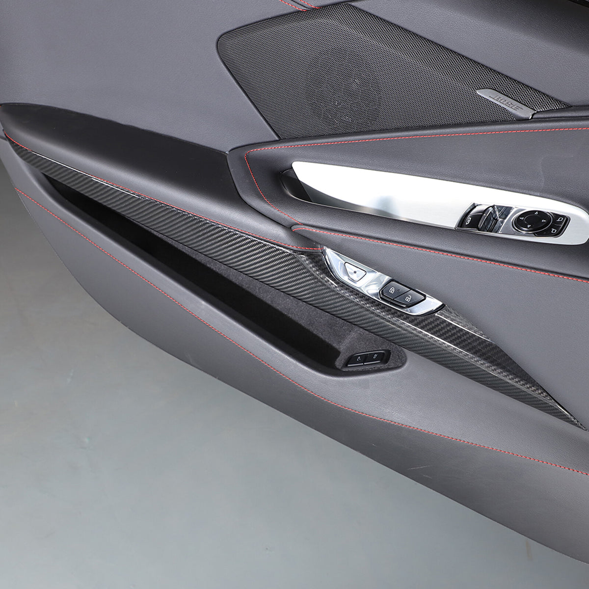 Real Dry Carbon Fiber Full Interior Center Set Trim Kit For Corvette C8 20-25 US - Styles 51-55 31