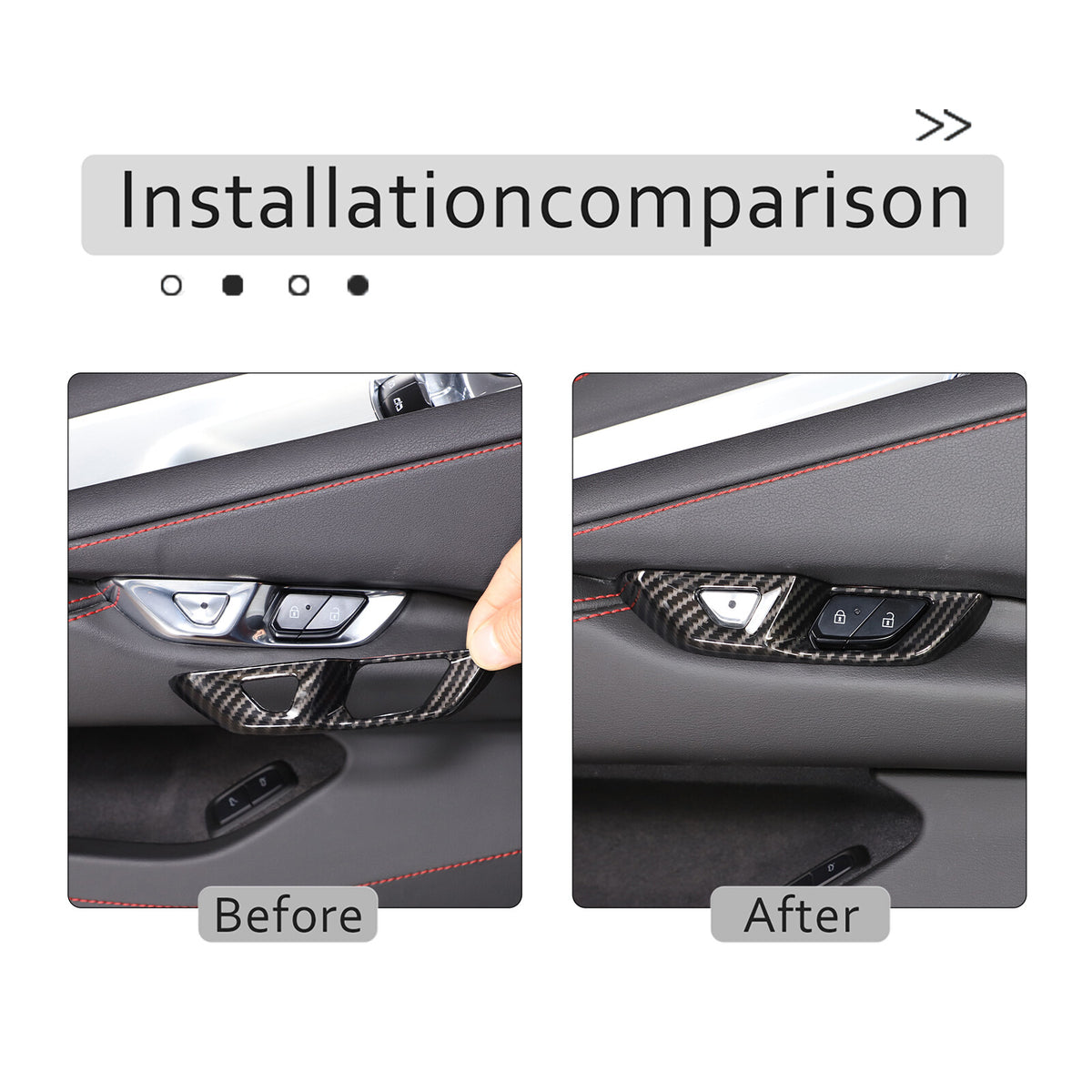 ABS Carbon Fiber Interior Full Cover Trim Kit Set For Corvette C8 2020-2025 117