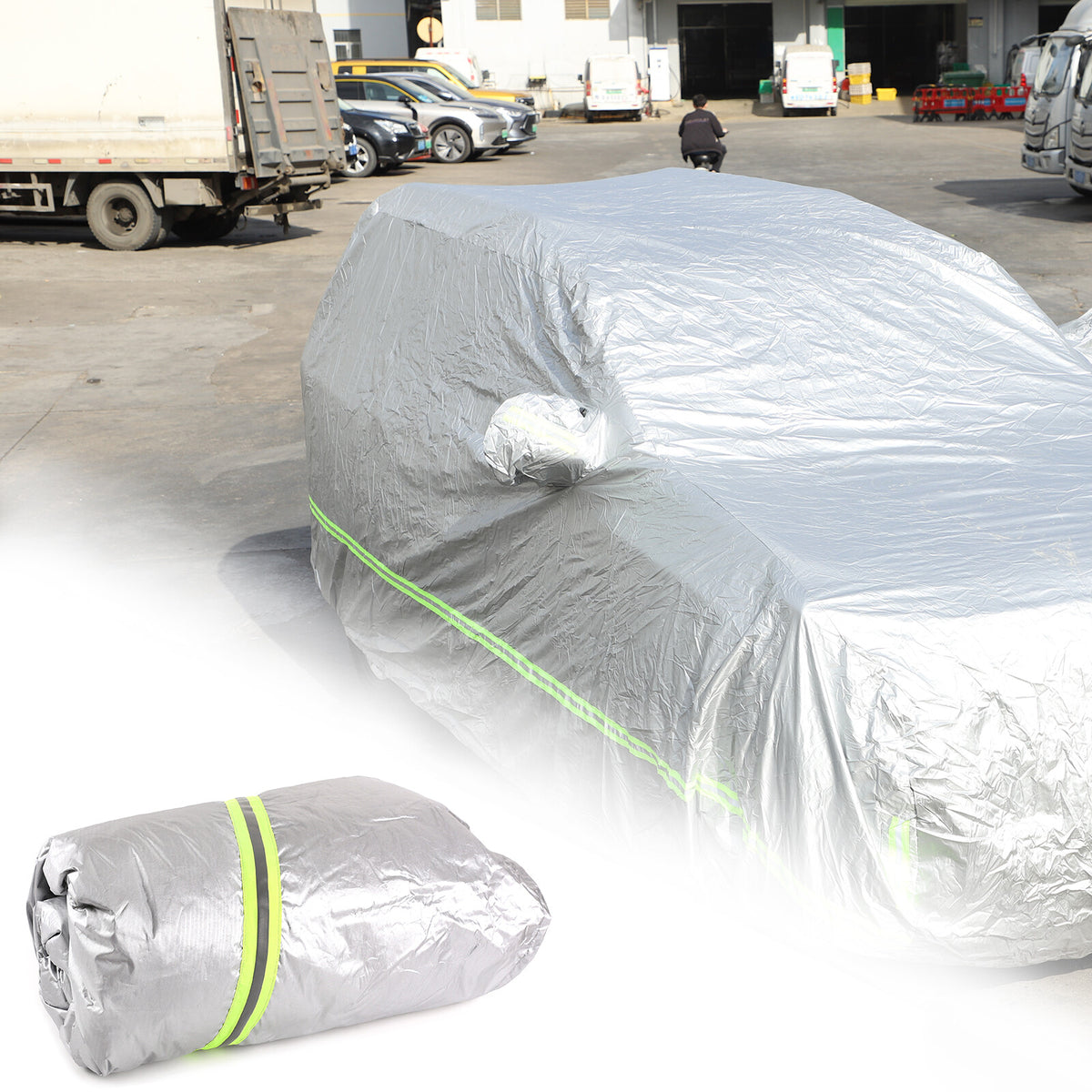 Car Cover Waterproof Heat Sun Dust Cover For Toyota Land Cruiser Prado 2010-23 2