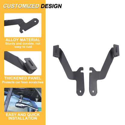 Carbon Steel Hood Spotlight Bracket Holder For Land Rover Defender L663 2020+ 6