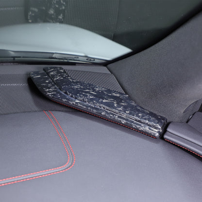 Forged Carbon Fiber Center Console Dashboard Cover Trim For Corvette C8 2020-26 13