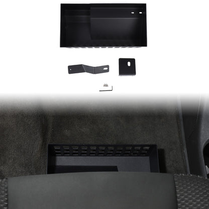 Aluminum Under Passenger Seat Storage Basket Tray For Nissan Frontier 2009-2017 2