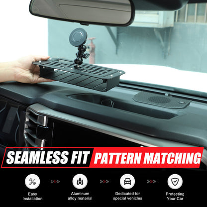 Off Road Dashboard Storage Box W/ Phone Bracket For Toyota Tundra/Sequoia 22+ 6