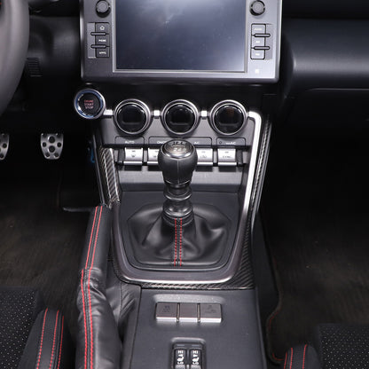 Real Carbon Fiber Center Shifter Side Bezel Frame Trim For Subaru BRZ 2022+ 8