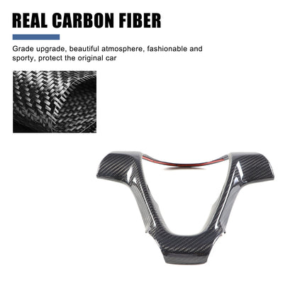 Real Carbon Fiber Interior Steering Wheel Cover Trim For Benz Smart Fortwo 09-15 14