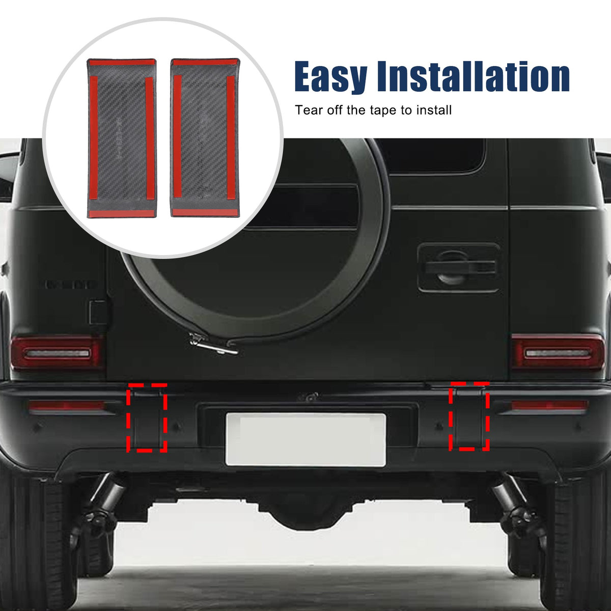 Real Carbon Fiber Rear Bumper Plate Cover For Benz G-Class G550 G63 W465 25+ US 14