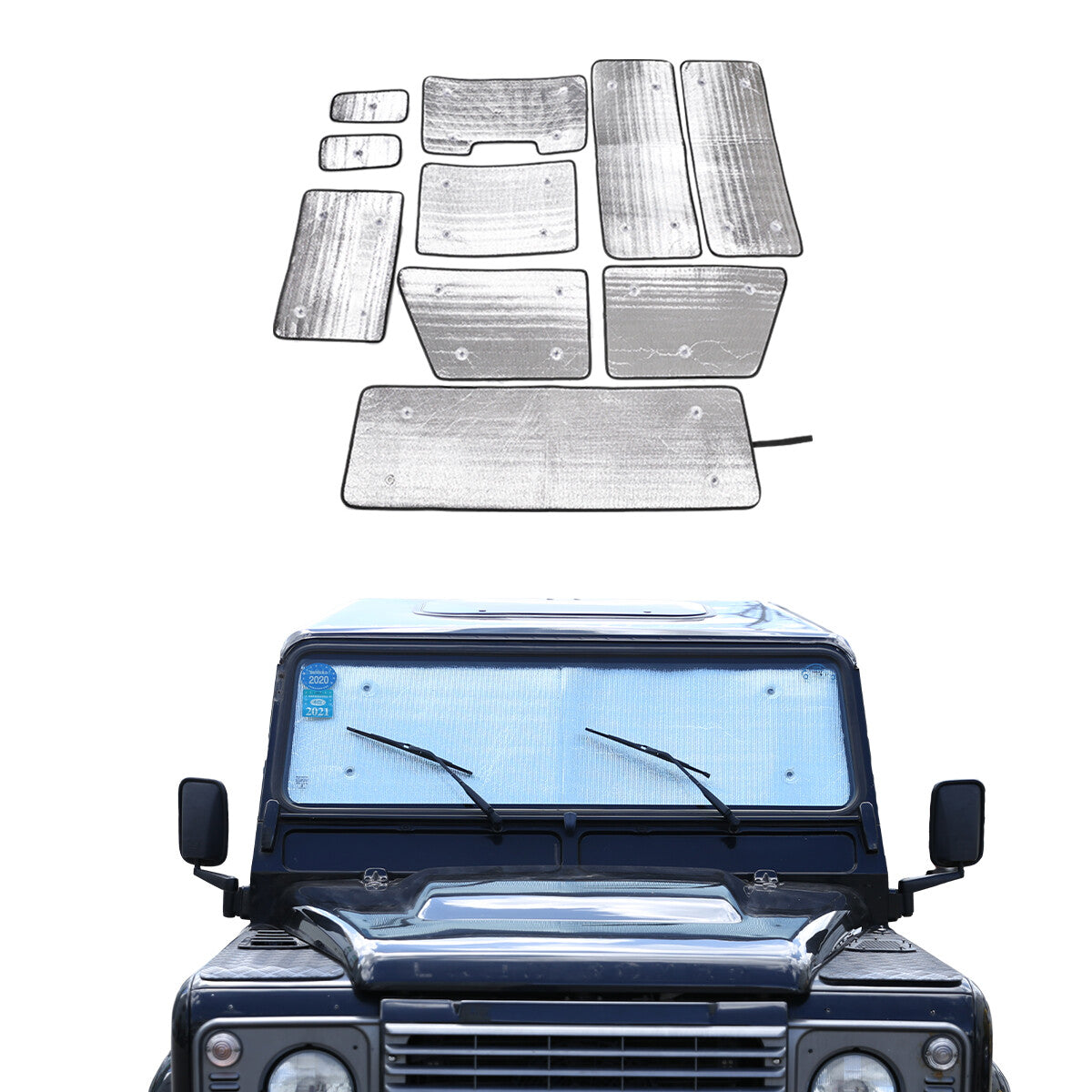 Car Full Window Sunshade Cover Shades Sun Visor For Land Rover Defender 2004-18 14