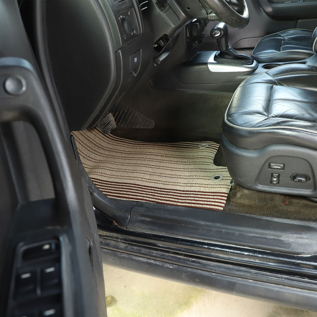 Red Car Floor Mats Cargo Carpets Foot Pads For Hummer H3 2005-2009 11