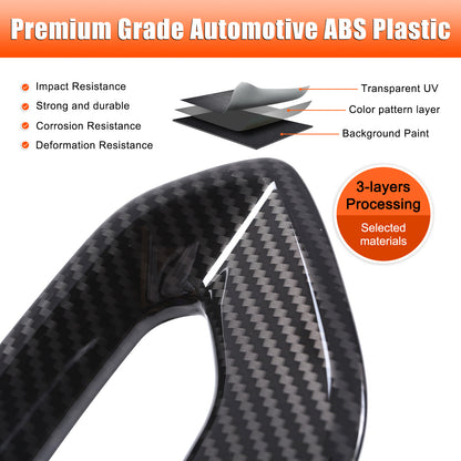Carbon Fiber ABS Center Console Side Armrest Trim For Nissan Frontier 2022+ US 8