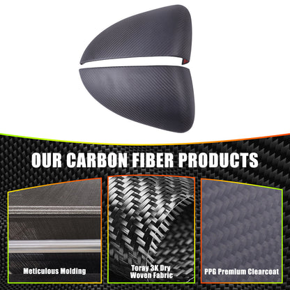 Matte Real Carbon fiber Side Rear Mirror Cover Caps Trim For Lotus EMIRA 2021-25 22