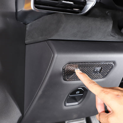 Real Carbon fiber Door Tailgate Switch Button Cover Trim For Lotus EMIRA 2021-25 13