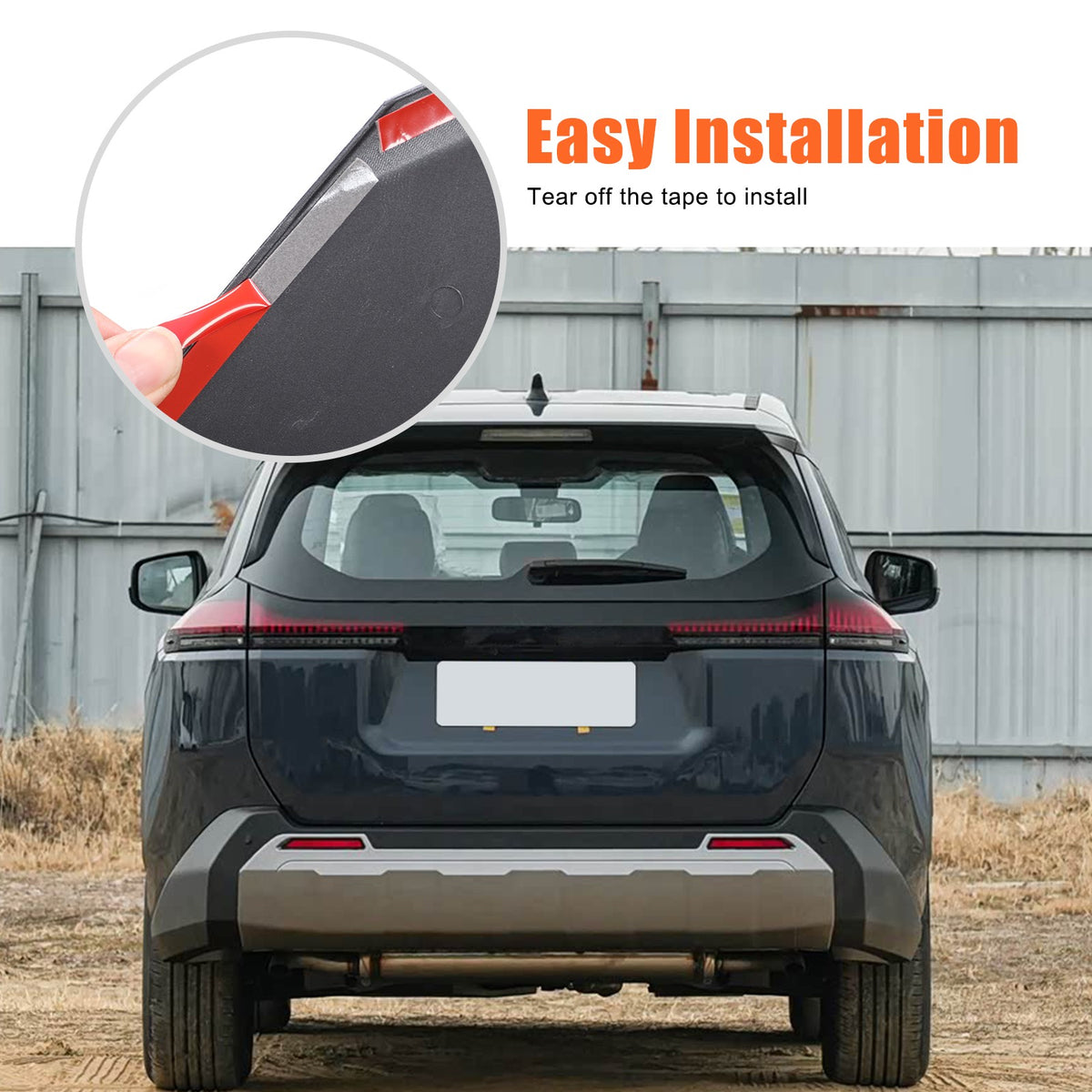 Carbon Fiber ABS Rear Bumper Corner Molding Trim For Toyota RAV4 XA60 2026+ 2