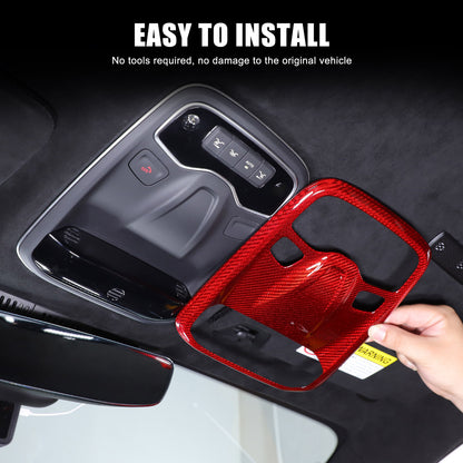 Red Real Carbon fiber Reading light Switch Trim Cover For Lotus EMIRA 2021-2025 9