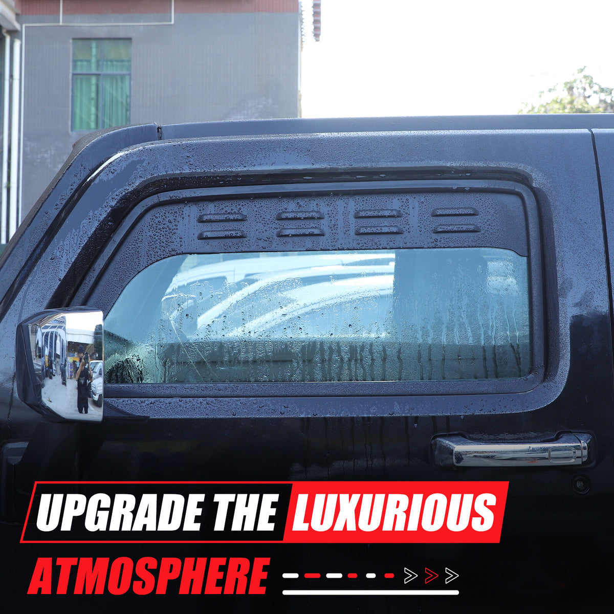 Alloy Front Door Window Louver Air Vent Panel Trim Cover For Hummer H3 2005-2009 17