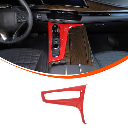 Red ABS Center Control Gear Trim Panel Trim Cover For Cadillac Escalade 21-23 US 7