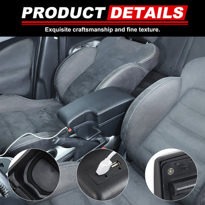 Center Console Armrest Storage Box Black Central Container For Nissan Juke 10-19 19
