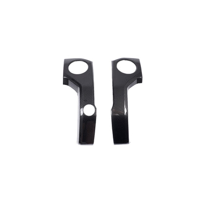 For Toyota Tundra 14-21 Carbon Fiber Color Black Side Air Vent Outlet Cover Trim 7