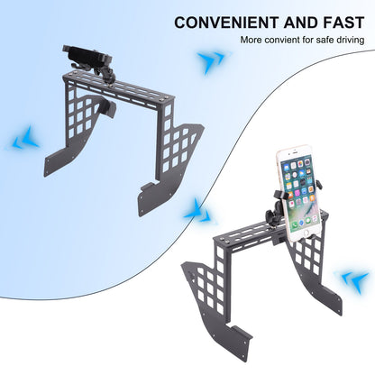 Center Multifunctional Expanding Phone Mount Bracket For Toyota Tacoma 2016-2022 22