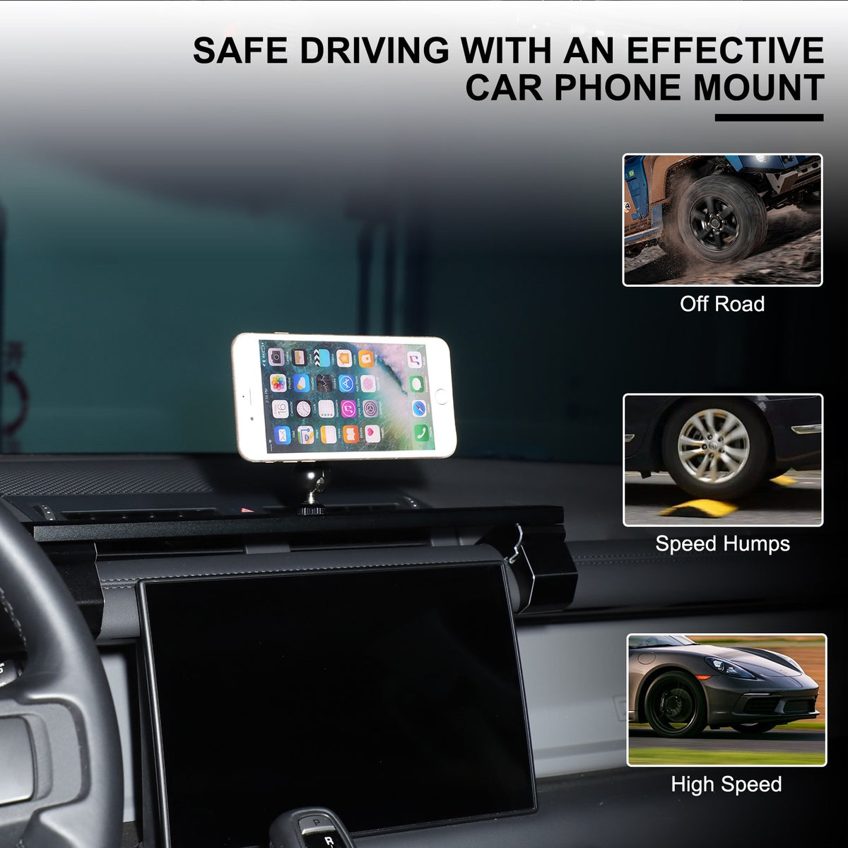 Magnetic Center Console Phone Mount Bracket For LR Defender L663 2020-2023 19
