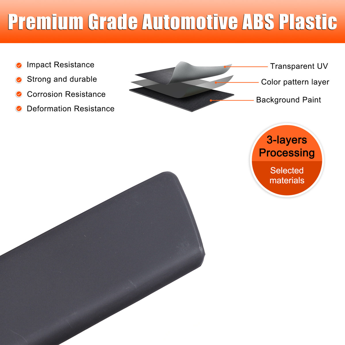 Car Rear Trunk Door Handle Cover Trim For Toyota Hilux 2015-2024 US 3