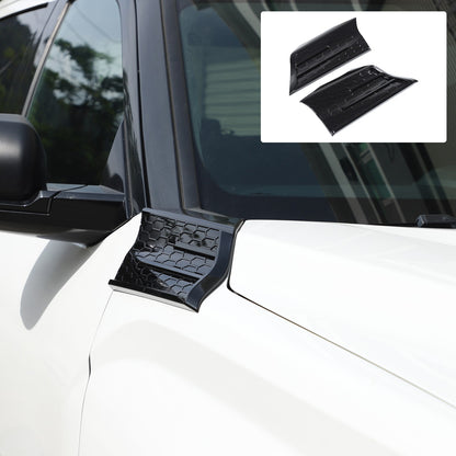 Glossy Piano Black Fender Upper Decoration Cover Trim For Toyota Tundra 2022+ US 1