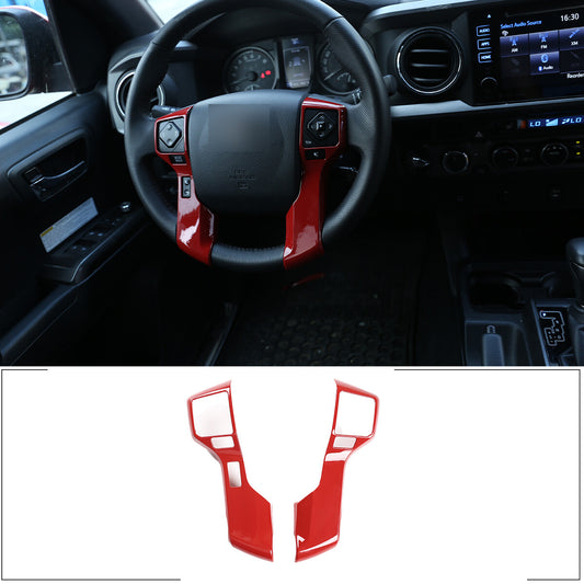 Sports Red ABS Interior Decoration Cover Trim Kit For Toyota Tacoma 2016-2022 US - Styles 11-13 1