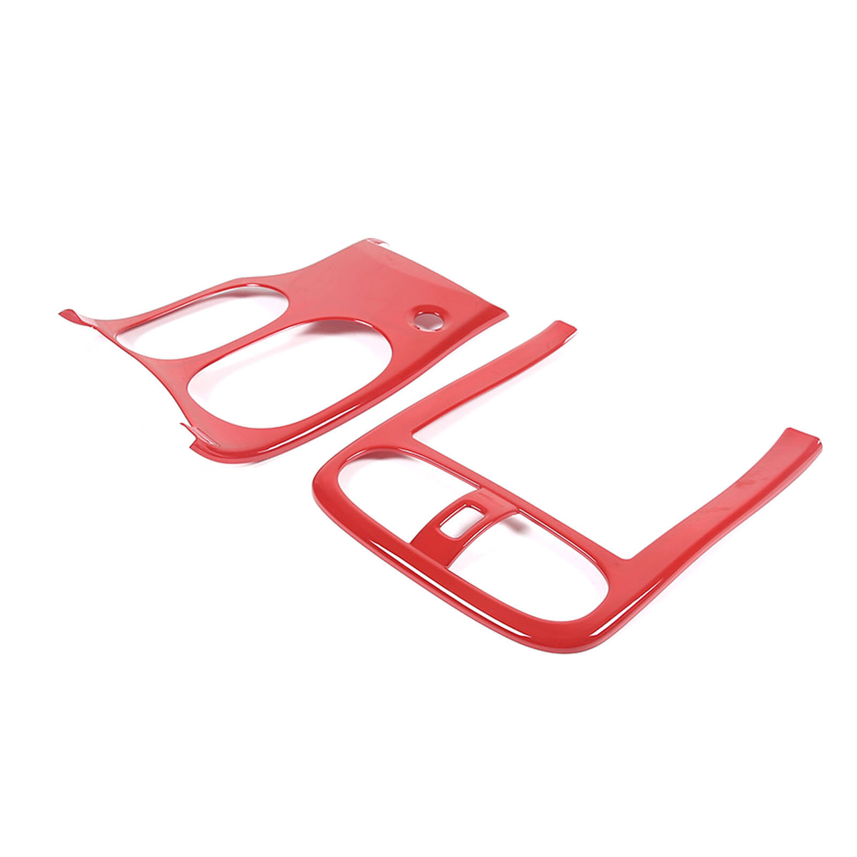 Red ABS Center Console Car Gear Shift Panel Trim For 2005-2013 Corvette C6 8