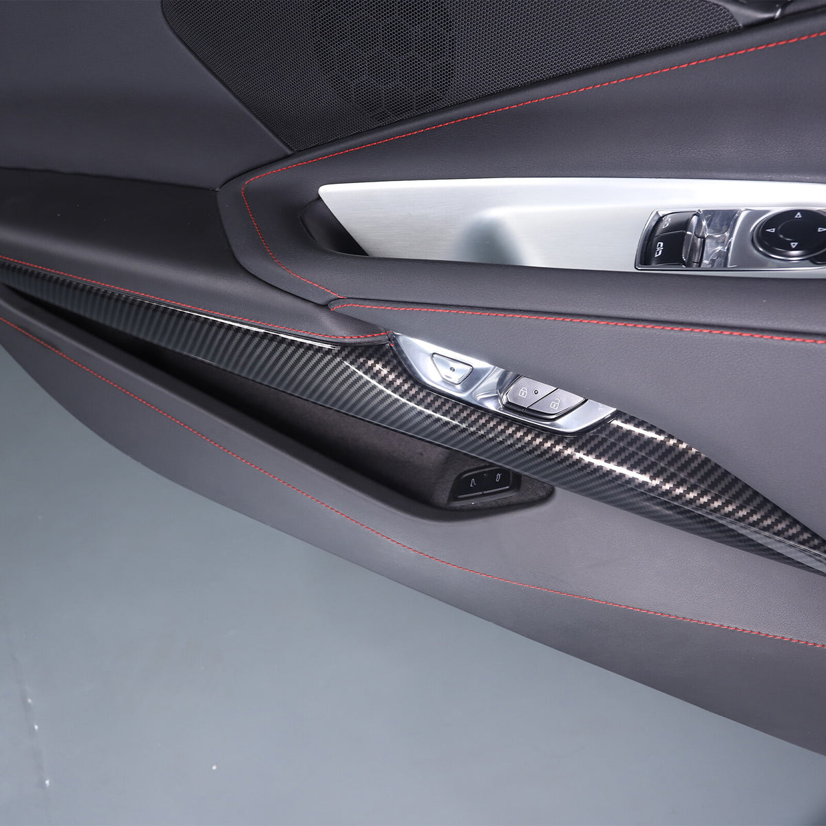 Carbon Fiber ABS Interior Full Decor Cover Trim Kit For Corvette C8 2020-2025 - Styles 41-45 48